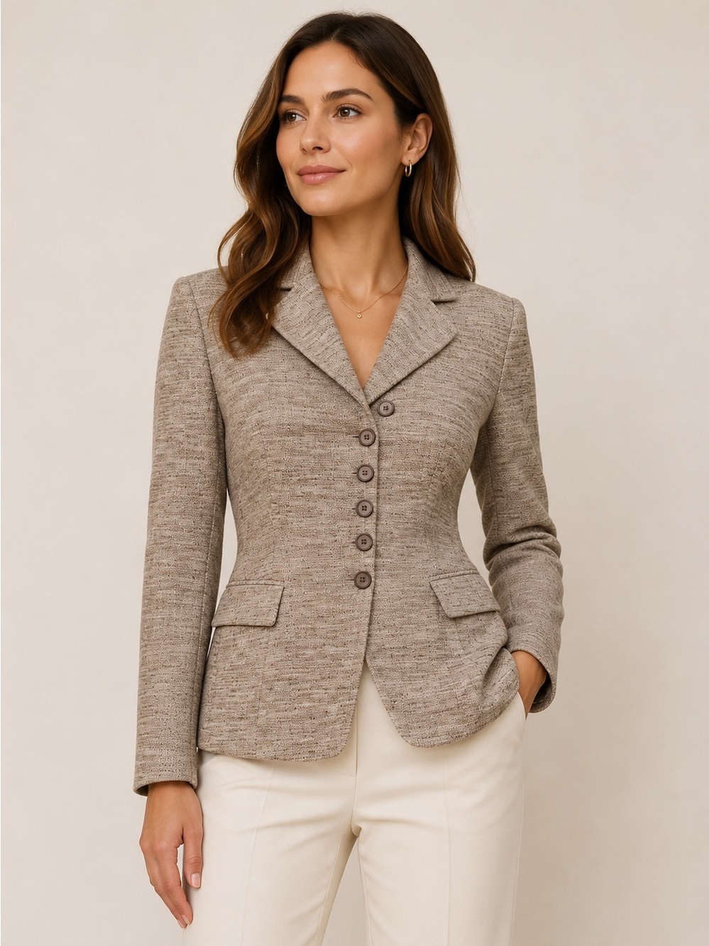 Akris Taupe Blazer